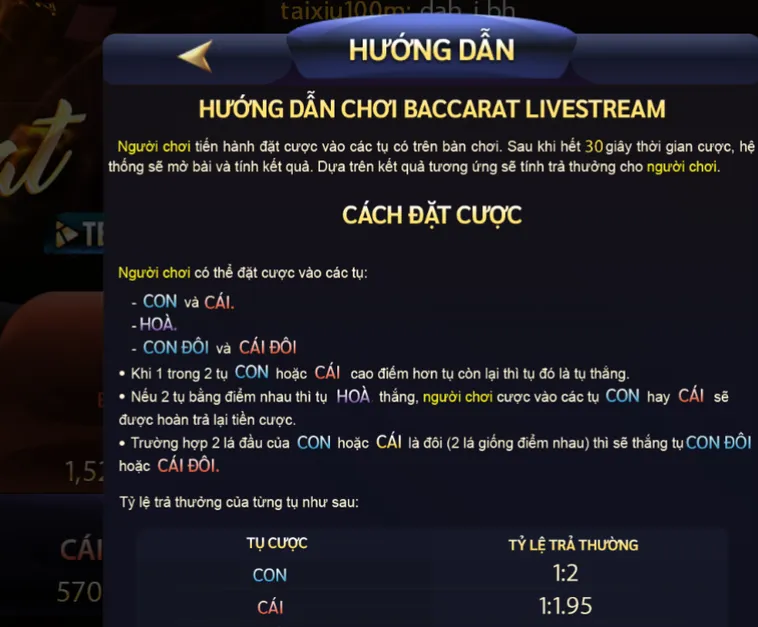 Đỉnh Cao Cá Cược Baccarat Livestream Tại SunWin Với Trải Nghiệm Sống Động