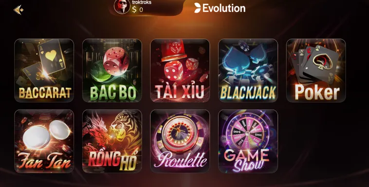 Evolution Livestream Tại SunWin Đẳng Cấp Sòng Bài Thượng Lưu Hàng Đầu Thế Giới