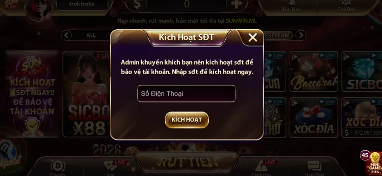 Kích Hoạt Số Điện Thoại Để Bảo Đảm An Toàn Cho Mọi Tân Thủ Trải Nghiệm