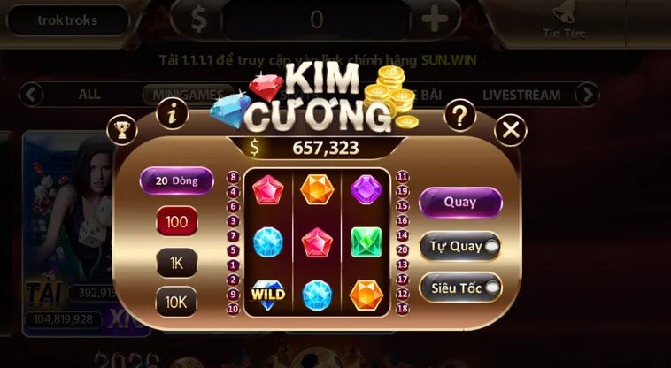 Trải Nghiệm Đỉnh Cao Minigame Kim Cương Tại SunWin Sảnh Bài Sang Trọng