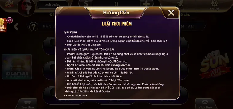 Phỏm Tại Sunwin Sân Chơi Đỉnh Cao Dành Cho Các Cao Thủ Đánh Bài Chuyên Nghiệp