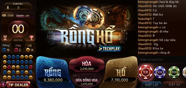 Đẳng Cấp Cá Cược Rồng Hổ Livestream Tại SunWin Với Dealer Xinh Đẹp Hấp Dẫn